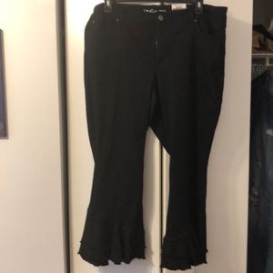 INC tummy control Ruffled Bottom Jeans size 22W